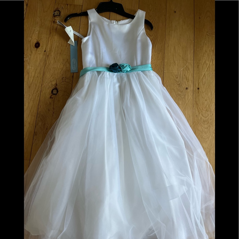 New Alfred Angelo tulle princess flower girl dress girls 10